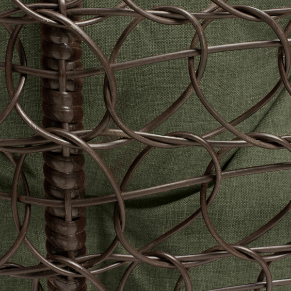 Фото - Кресло-кокон Home Rest одинарное Коричневый/Олива грин