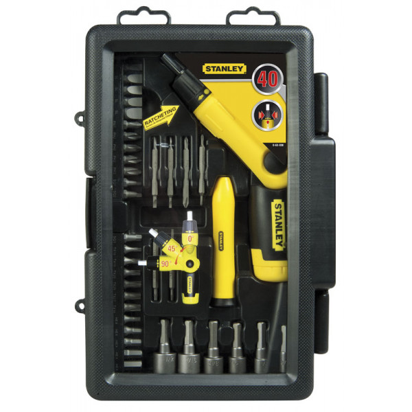 Фото - Отвертка со сменными битами Stanley Pistol Grip Ratchet 0-63-038