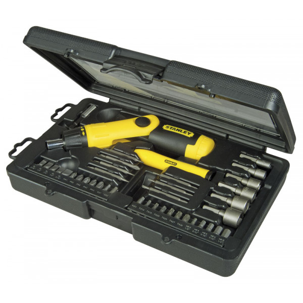 Фото - Отвертка со сменными битами Stanley Pistol Grip Ratchet 0-63-038