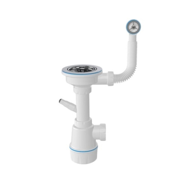 Фото - Мойка кухонная+смеситель VALESO Aria 5851 черная+BG76 черный+Сифон 1041