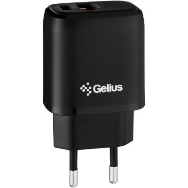 Фото - Сетевое зарядное устройство Gelius Pro X-Duo GP-HC014 USB+Type-C QC3.0/PD20W Black (85182)