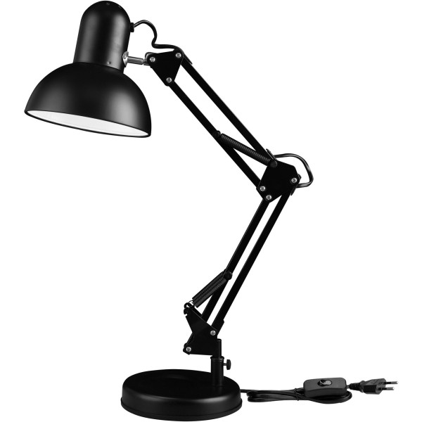 Фото - Настольная лампа Євросвітло Ridy-027 E27 черная и лампа 10 Вт 4200К Е27 (000057009)