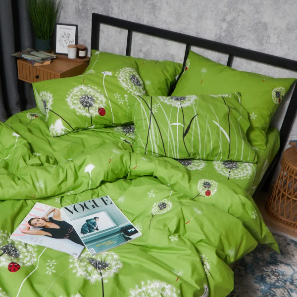 Фото - Пододеяльник двуспальный евро Moon&Star Бязь Gold Люкс Green Harmony 200x220 см (MS-870000658)