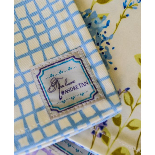 Фото - Салфетка для сервировки Прованс Голубая клетка AndreTan 40х40 см (000197)