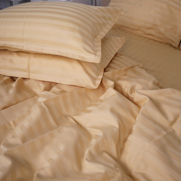 Фото - Комплект постельного белья детский MirSon Сатин-страйп Carmela 110х140 см (2200000242730)