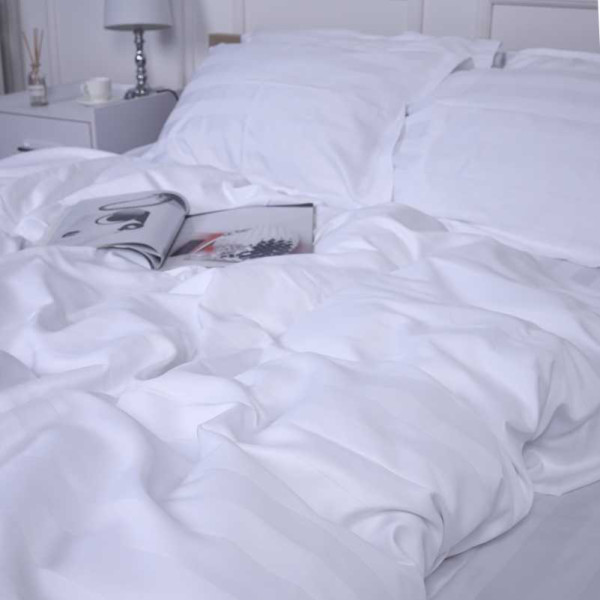 Фото - Комплект постельного белья детский MirSon Сатин-страйп Royal Pearl 110х140 см (2200000242754)