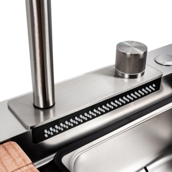 Фото - Мойка кухонная Platinum CM 75x46A Handmade "Водопад"