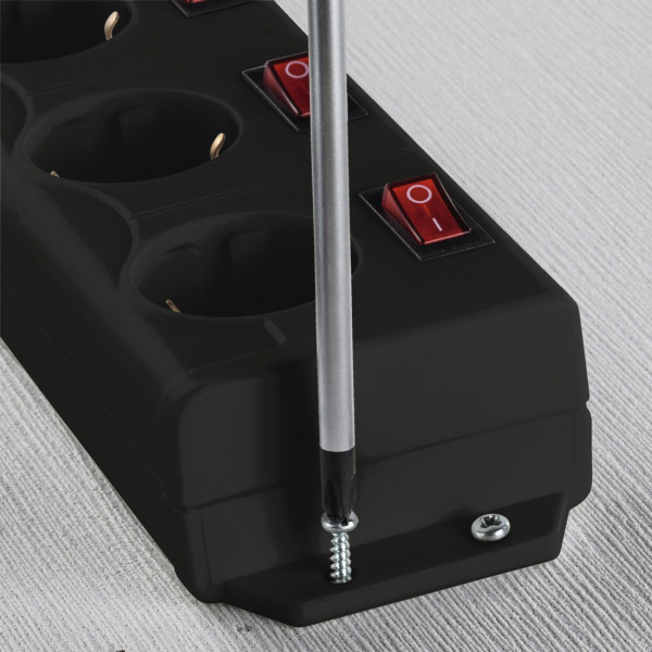 Фото - Сетевой фильтр Hama 6хSchuko 3Gx1.5 мм 1.4 м Black (00137259)