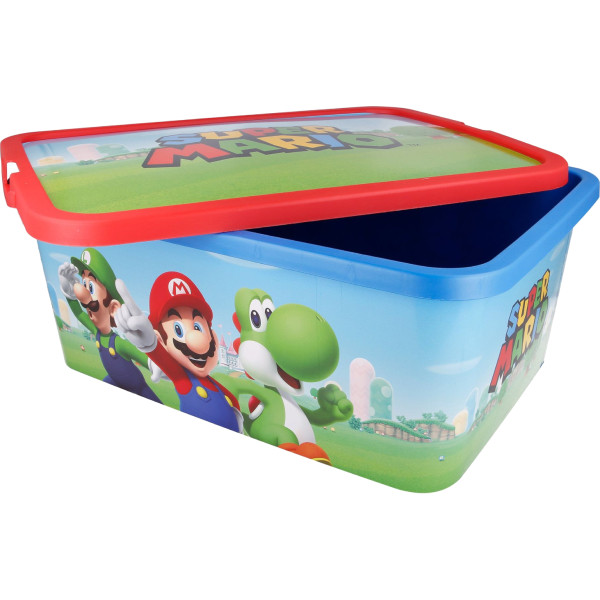 Фото - Коробка для хранения детская STOR Storage Click Box 13 L Super Mario (Stor-09595)