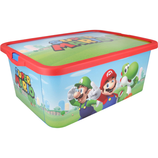 Фото - Коробка для хранения детская STOR Storage Click Box 13 L Super Mario (Stor-09595)