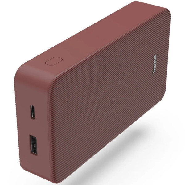 Фото - Батарея мобильная Hama Power Pack Color 20 20000mAh Red (201717)