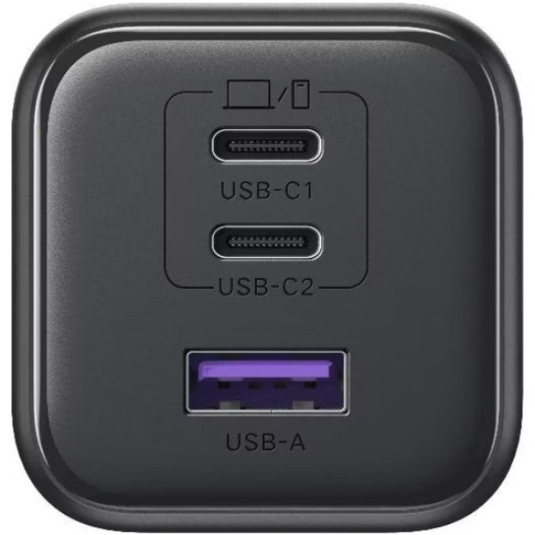 Фото - Сетевое зарядное устройство UGREEN 3xUSB 45W 2xUSB-C + USB-A Gan PD, X527 Gray (65156B)