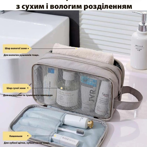 Фото - Косметичка Love You Home 25,5х10х14,5 см темно-синяя (59039)