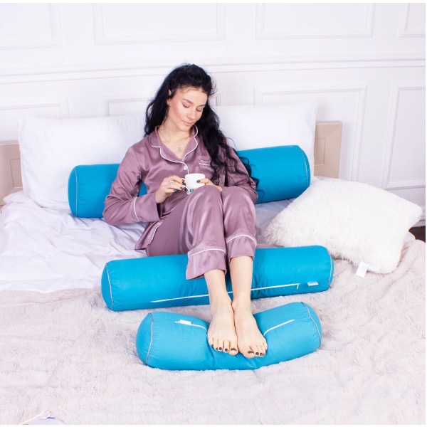 Фото - Подушка валик MirSon №8118 Naturale Line 17-4735 Caterina EcoSilk 60х16 см (2200006248484)