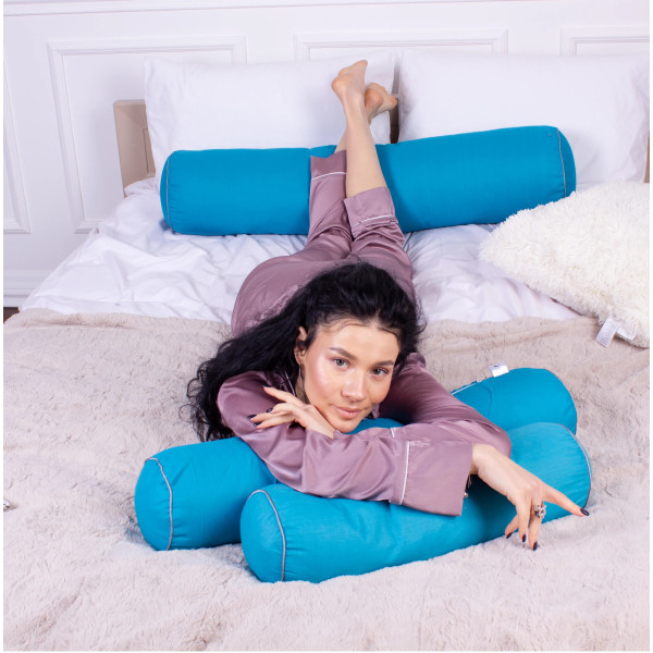 Фото - Подушка валик MirSon №8118 Naturale Line 17-4735 Caterina EcoSilk 60х16 см (2200006248484)