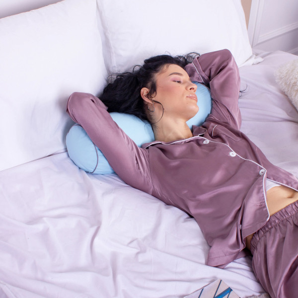 Фото - Подушка валик MirSon №8109 Naturale Line 14-4121 Blanco EcoSilk 15x50 см (2200006199755)