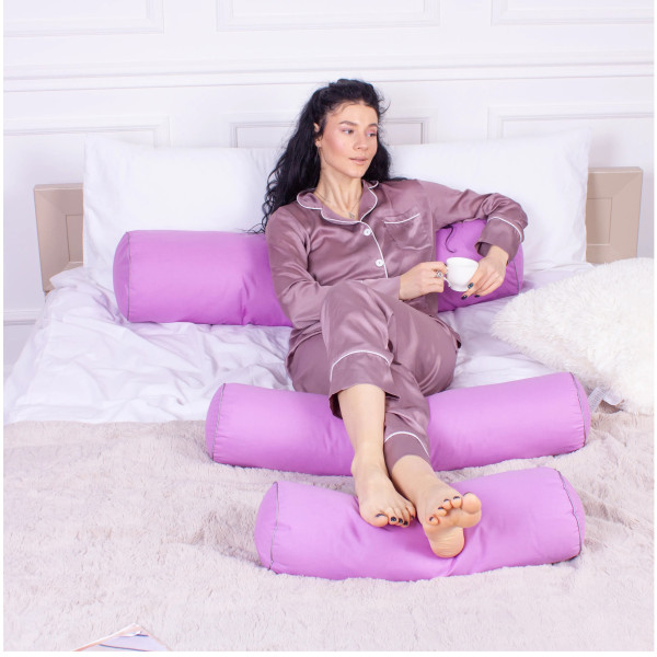 Фото - Подушка валик MirSon №8373 Naturale Line 16-3310 Bernarda BamBoo 60х20 см (2200006252252)