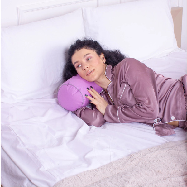 Фото - Подушка валик MirSon №8373 Naturale Line 16-3310 Bernarda BamBoo 60х20 см (2200006252252)