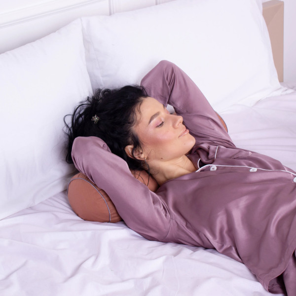 Фото - Подушка валик MirSon №8357 Naturale Line 15-1511 Federica BamBoo 100х20 см (2200006251323)