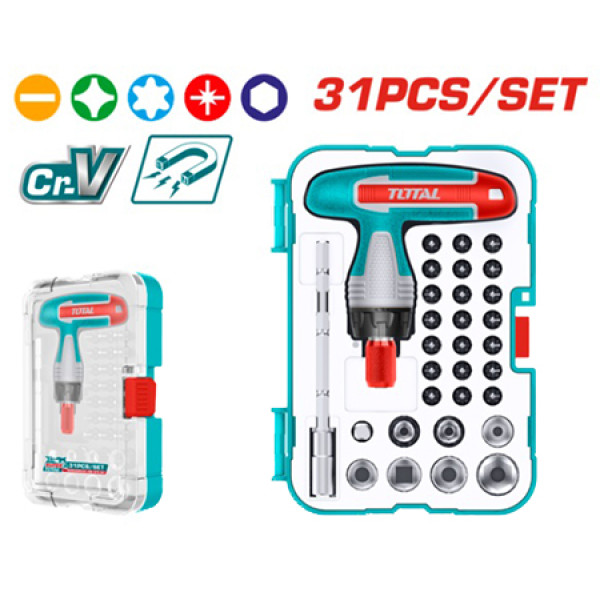 Фото - Набор инструментов Total 31 шт. (TACSD30316)