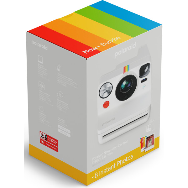 Фото - Фотокамера моментальной печати Polaroid Now+ Gen 3 White + Color Film Bundle (8 photos) (6576)
