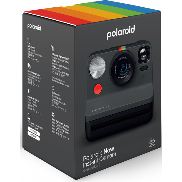 Фото - Фотокамера моментальной печати Polaroid Now Gen 2 - Black (9095)