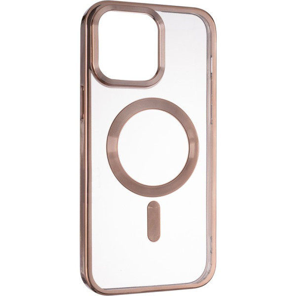 Фото - Чехол для смартфона Gelius Chrome Frame Case MagSafe for iPhone 16 Coffee (100932)
