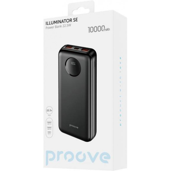 Фото - Батарея мобильная Proove Illuminator SE 22.5W 10000mAh Black (PBIL10212201)