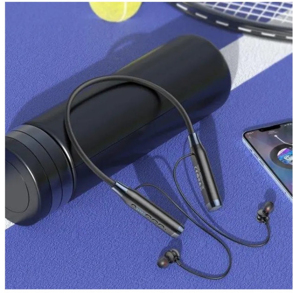 Фото - Наушники вкладыши беспроводные HOCO  ES62 Pretty neck-hang Black (6931474770738)