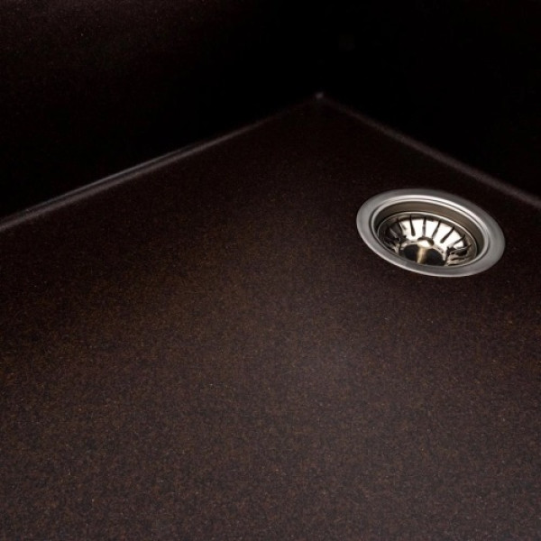 Фото - Мойка кухонная Platinum 8650 DIAMOND матовая Шоколад