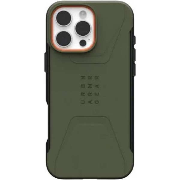Фото - Чехол для смартфона UAG for Apple iPhone 16 Pro Max, Civilian Magsafe, Olive Drab (114445117272) Фото - Чехол для смартфона UAG for Apple iPhone 16 Pro Max, Civilian Magsafe, Olive Drab (114445117272)