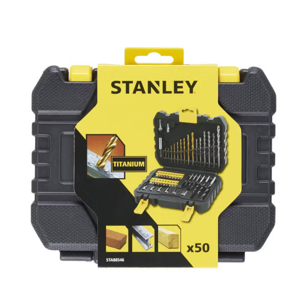 Фото - Набор бит для отвертки Stanley TITANIUM, Phillips, Pozidriv, Torx, Slotted (STA88546)
