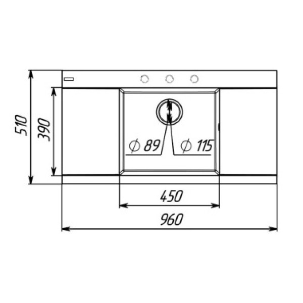 Фото - Мойка кухонная VALESO 9651 ATLAS матовый Серый муссон