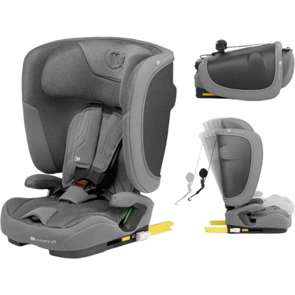 Фото - Автокресло Kinderkraft Fix2Go i-Size Grey (KCFI2GO0GRY0000)