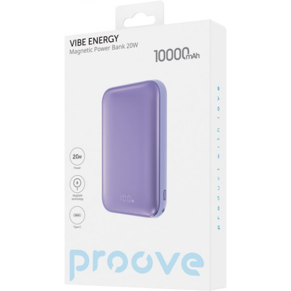 Фото - Батарея мобильная Proove Vibe Energy 20W 10000mAh purple (2001001860363)