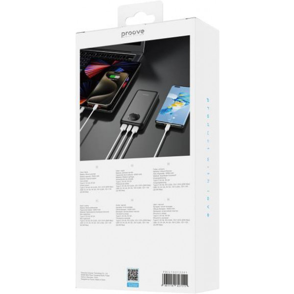 Фото - Батарея мобильная Proove Illuminator SE 22.5W 10000mAh Black (PBIL10212201)