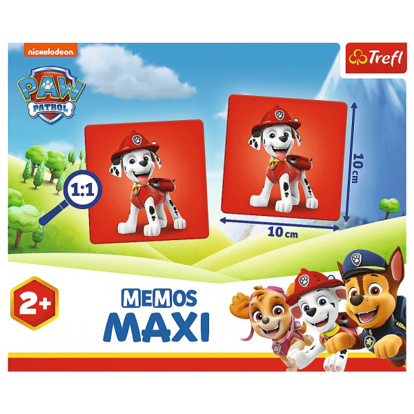 Фото - Настольная игра (до 2 лет) Trefl "Мемос MAXI Щенячий патруль" / Nickelodeon (2264)