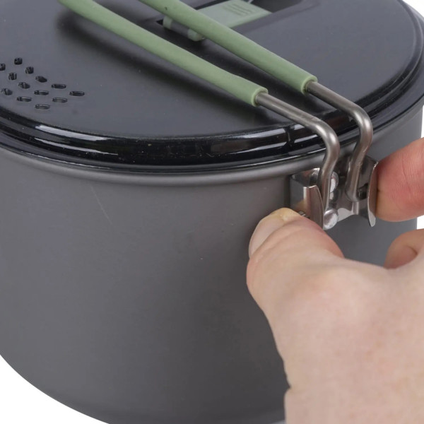 Фото - Кастрюля туристическая Bo-camp Explorer Hard Anodized 1L Grey/Green (2200236)