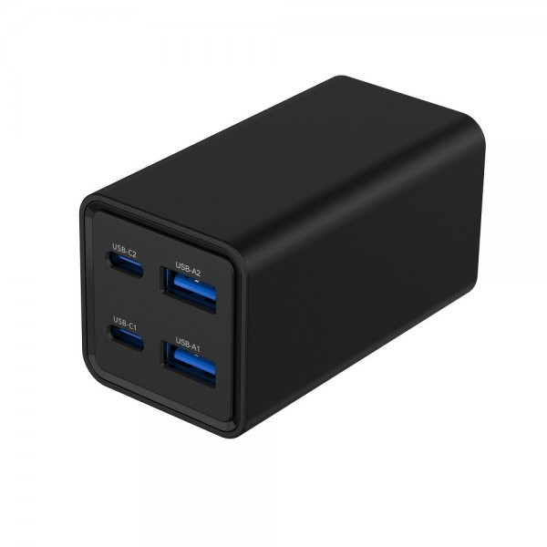 Фото - Сетевое зарядное устройство Gembird 2xUSB-A QC3.0 30W+2xType-C PD 65W Black (TA-UC-2A2C-PD65-01-BK)