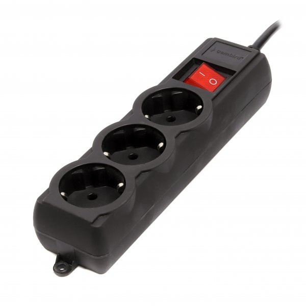 Фото - Сетевой фильтр Gembird 3 р 1,8m (SPG3-G-6B-PRO)