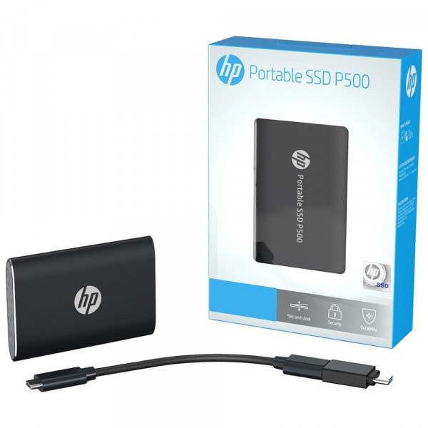 Фото - SSD-накопитель внешний HP SSD USB 3.1 Gen2 Type-C 500Gb P500 TLC Black (7NL53AA)
