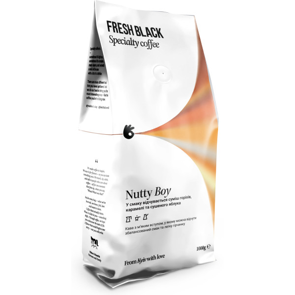 Фото - Кофе в зернах Fresh Black blend Nutty Boy 1 кг