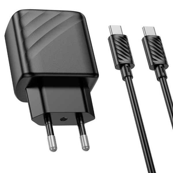 Фото - Сетевое зарядное устройство HOCO CS23A PD30W+QC3.0 Type-C (EU) Black (6942007609968)