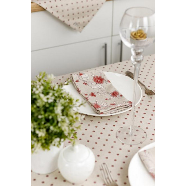 Фото - Салфетка для сервировки Прованс Цветы бордо 35х45 см (031518)