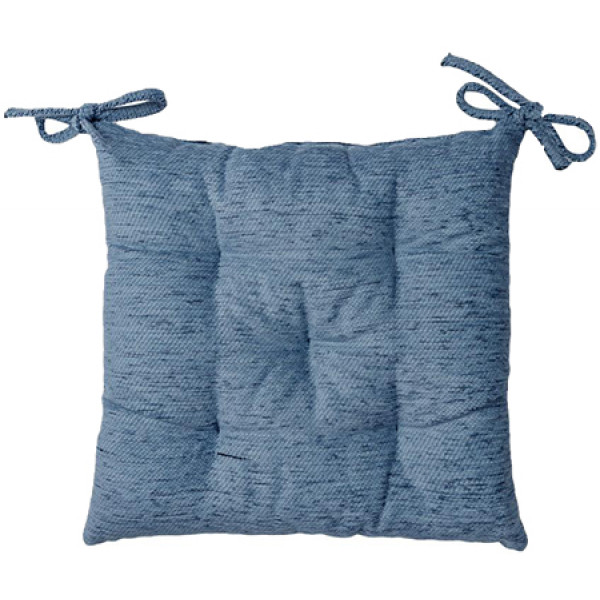 Фото - Подушка для стула Прованс CHENILLA синяя 40х40 см (034843)