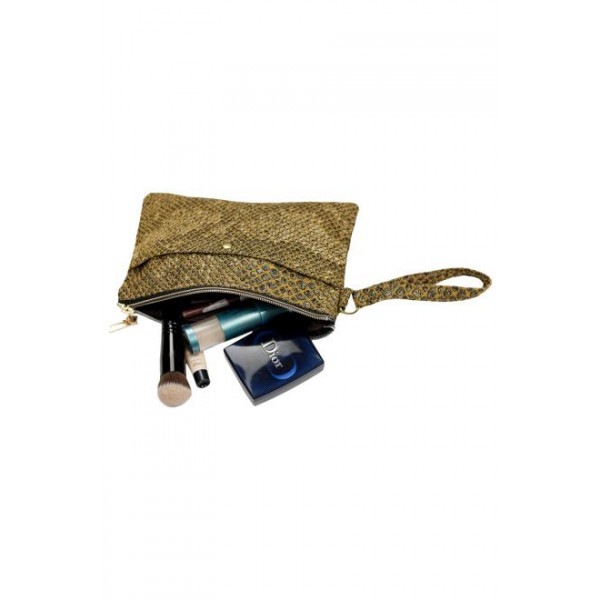 Фото - Косметичка ART KNIT Python рыжая 14x21 см (037886)