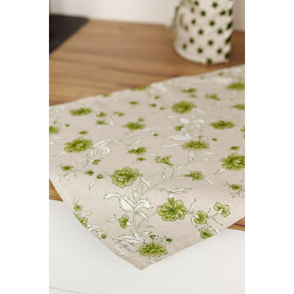 Фото - Салфетка для сервировки Прованс Цветы зеленые 35х45 см (031522)