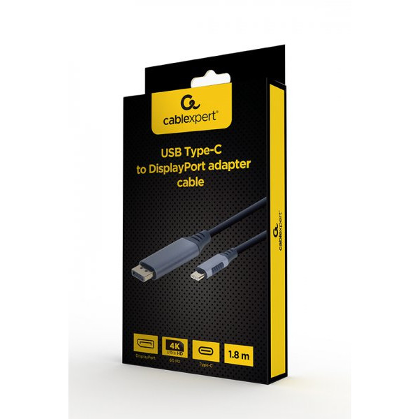 Фото - Кабель Cablexpert USB-C to DisplayPort 1.8m (CC-USB3C-DPF-01-6)