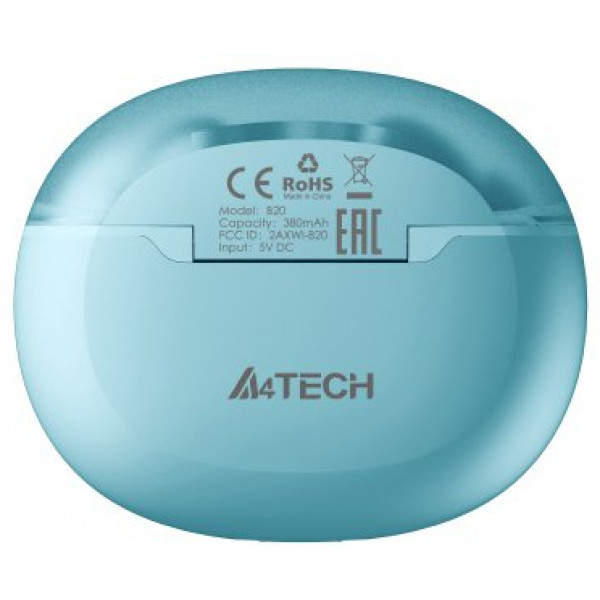 Фото - Наушники вкладыши беспроводные TWS A4tech B25 Icy Blue