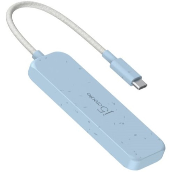Фото - Хаб USB J5create USB 3.2 USB-С 4 USB-С Fresh Cyan (JCH345EC-N)